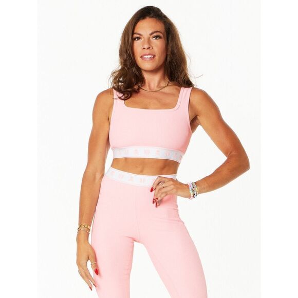 Eleven by Venus Williams Varsity Sports Bra Dusty Pink  Size S NWOT $78 - Picture 2 of 6